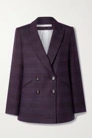 Oria Dickey checked woven blazer at Net a Porter