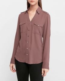 Original Fit Military Portofino Shirt at Express