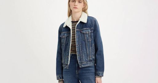 Original Sherpa Trucker Jacket - Dark Wash Levix27s US at Levis