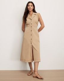 Orla Midi Shirtdress in Khaki at Veronica Beard