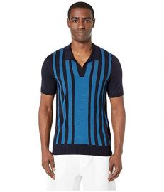 Orlebar Brown Horton Stripe Knit Polo at Zappos