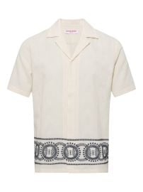 Orlebar Brown Maitan Embroidered Shirt White at Farfetch