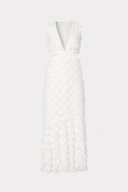 Orlla 3D Circle Dress in White - MILLY in White MILLY at Milly