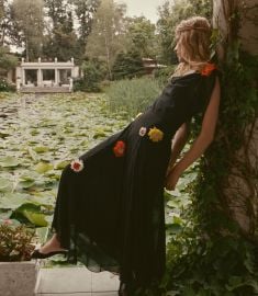 Orphina Dress - Black DEN at Doen