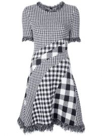 Oscar De La Renta Checked Dress - Farfetch at Farfetch