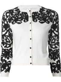 Oscar De La Renta Embroidered Cardigan - Tootsies at Farfetch