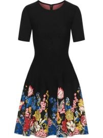 Oscar De La Renta Embroidered Floral Mini Dress - Farfetch at Farfetch