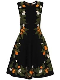 Oscar De La Renta Fortunella Print Sleeveless Minidress - at Farfetch