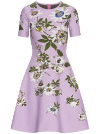 Oscar De La Renta Passionflower jacquard-knit Dress - at Farfetch