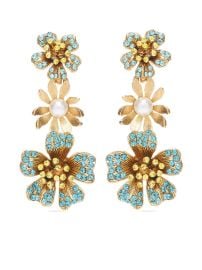 Oscar De La Renta Petal Drop Earrings - at Farfetch