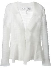 Oscar De La Renta Sheer Layered Jacket - Il Bacio Di Stile at Farfetch