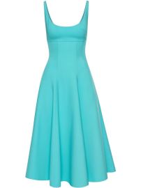 Oscar De La Renta Sleeveless Flared Midi Dress - at Farfetch