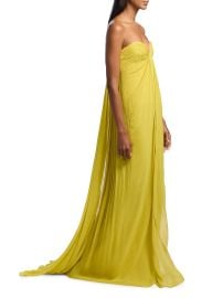 Oscar De La Renta Strapless Chiffon Gown at Saks Fifth Avenue