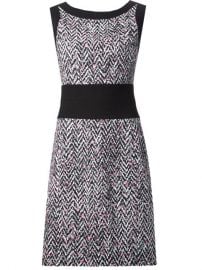 Oscar De La Renta Tweed Print Dress - Roan at Farfetch