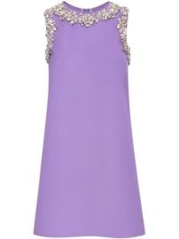 Oscar De La Renta crystal-embellished Shift Dress - at Farfetch