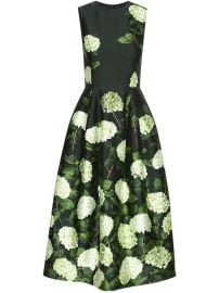 Oscar De La Renta floral-print Midi Dress - at Farfetch