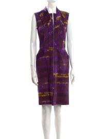 Oscar de la Renta 2010 Knee-Length Dress - Purple Dresses, Clothing - OSC256078 | The RealReal at The Real Real