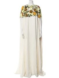 Oscar de la Renta Art Nouveau Sequin Embroidered Caftan at The Real Real