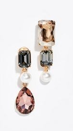 Oscar de la Renta Bold Crystal Earrings at Shopbop