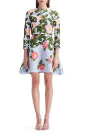 Oscar de la Renta Camellia Jacquard Cardigan at Nordstrom