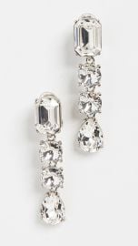 Oscar de la Renta Classic Crystal Large Drop Earrings at Shopbop