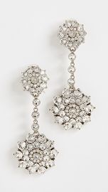 Oscar de la Renta Classic Jeweled Drop Earrings at Shopbop