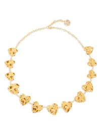 Oscar de la Renta Crushed heart necklace at Farfetch