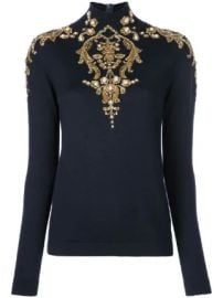 Oscar de la Renta Embellished Wool Turtleneck Sweater at Farfetch