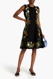 Oscar de la Renta Fortunella Stitch Fit Flare Knit Dress at The Outnet