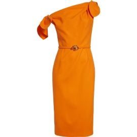 Oscar de la Renta One Shoulder Sheath Dress at Nordstrom