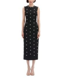 Oscar de la Renta Pearl Embellished Midi Dress Bloomingdales at Bloomingdales
