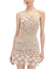 Oscar de la Renta Pearl Embellished Mini Dress Bloomingdales at Bloomingdales