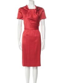 Oscar de la Renta Silk Midi Length Dress at The Real Real