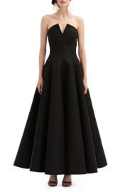 Oscar de la Renta Strapless Faille Gown at Nordstrom