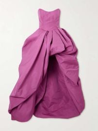 Oscar de la Renta Strapless Faille Gown at Net a Porter