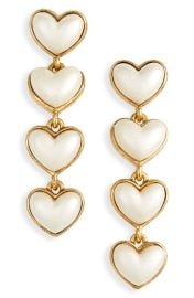 Oscar de la Renta Sweetheart Imitation Pearl Drop Earrings  at Nordstrom