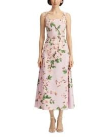 Oscar de la Renta Tank Bow Detail Cherry Blossom Poplin Dress at Bloomingdales