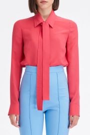 Oscar de la Renta Tie Neck Blouse at Marissa Collections