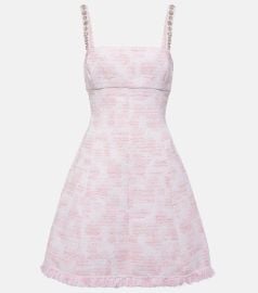 Oscar de la Renta Tweed Mini Dress at Mytheresa