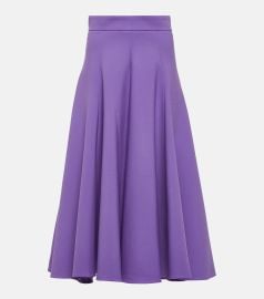 Oscar de la Renta Wool blend midi skirt at Mytheresa