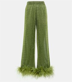 Oseree Lumi re Plumage wide leg pants at Mytheresa