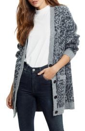 Oslo Animal Pring Cardigan at Nordstrom