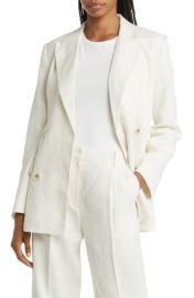 Other Stories Double Breasted Linen Blazer at Nordstrom