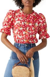 Other Stories Floral Puff Sleeve Blouse at Nordstrom