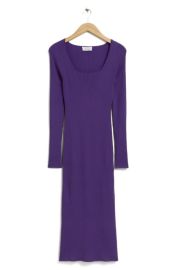 Other Stories Rib Long Sleeve Sweater Dress at Nordstrom