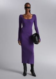 Other Stories Ribbed Slim Midi Dress at & Other Stories