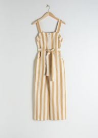 Other Stories Striped Cotton Jumpsuit at Stories