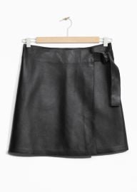 Other Stories Wrap Leather Skirt at Stories