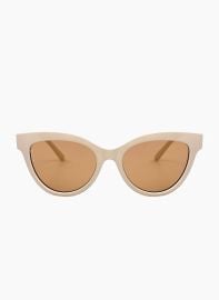 Otra Lola Sunglasses In Nude at Red Dress