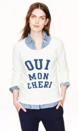 Oui Mon Cheri Sweatshirt by J. Crew at J. Crew